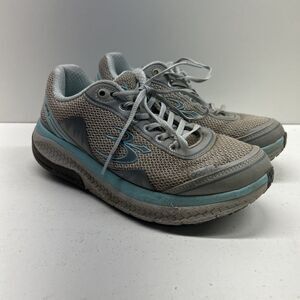 Gravity Defyer Mighty Walk Shoes Size 7.5 Womens GDEFY Athletic Gray Blue